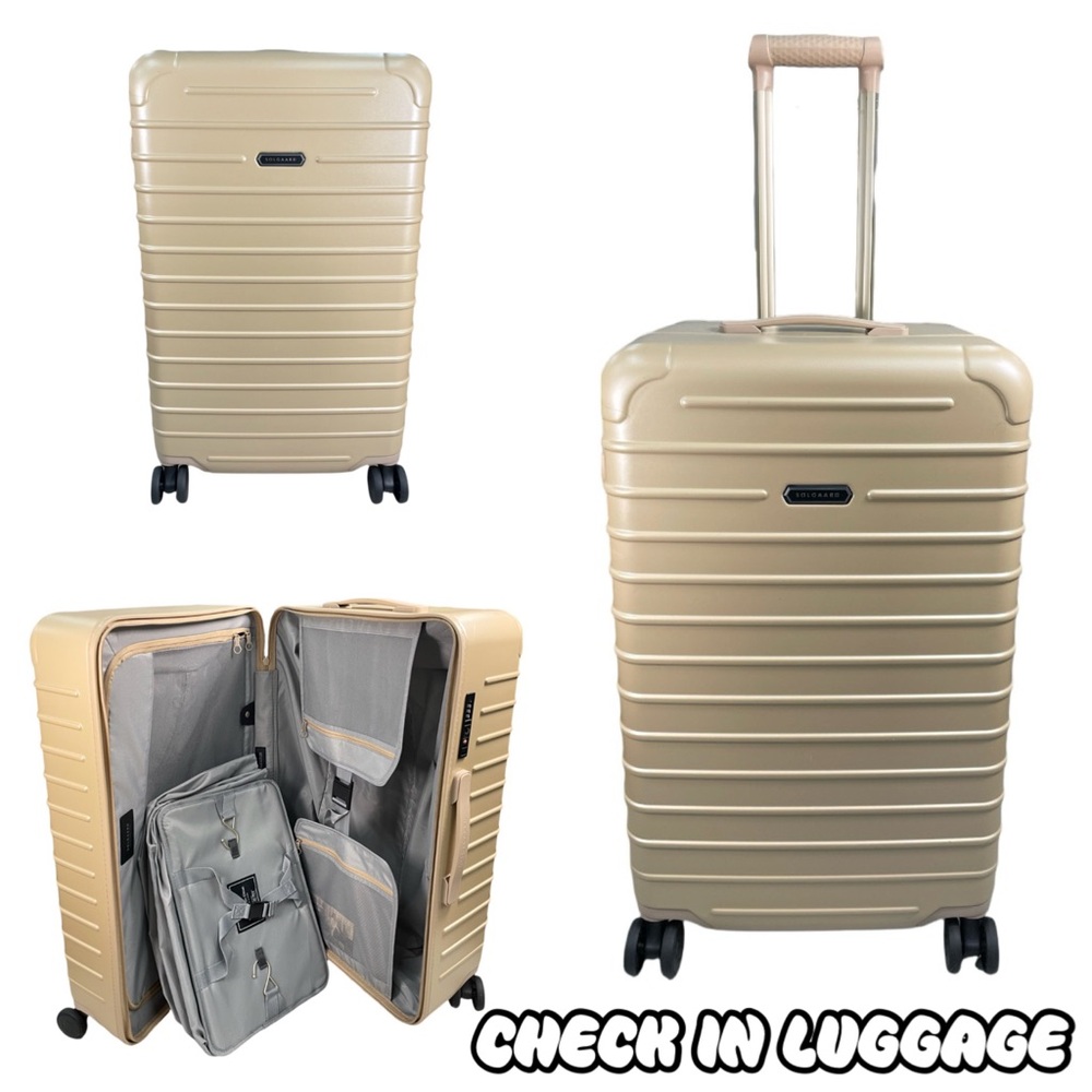 ( SW-64) Solgaard Check In Luggage In Champagne Beige